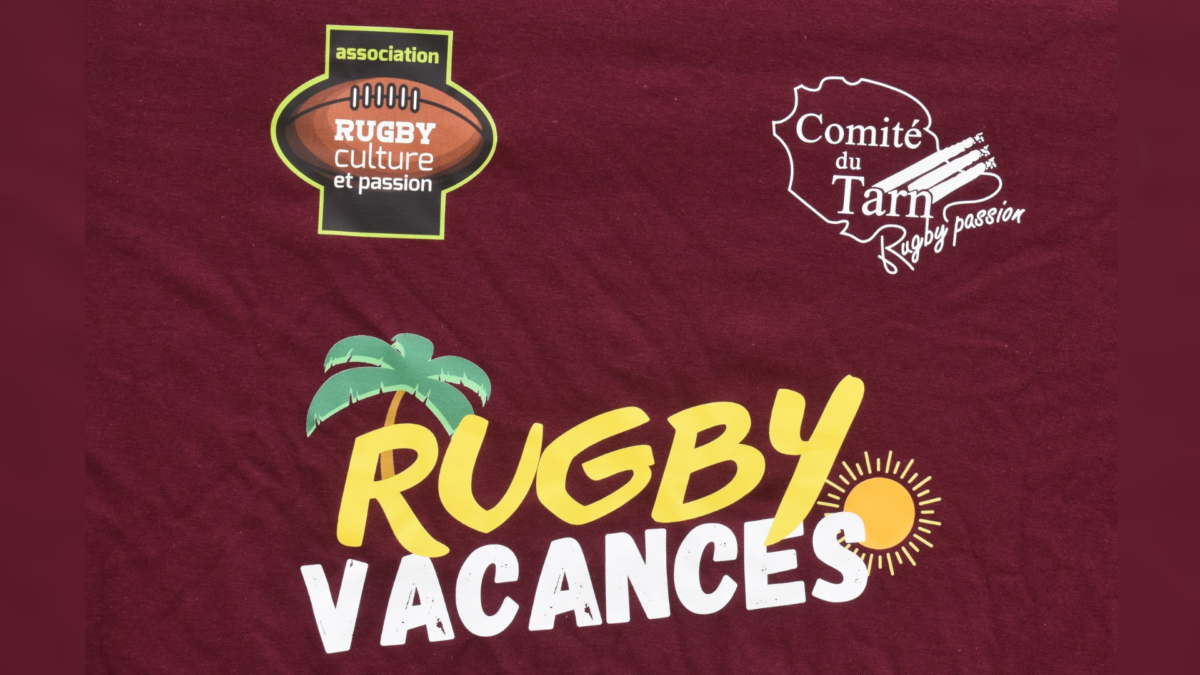 Des tee-shirts pour les Stages Rugby-Vacances